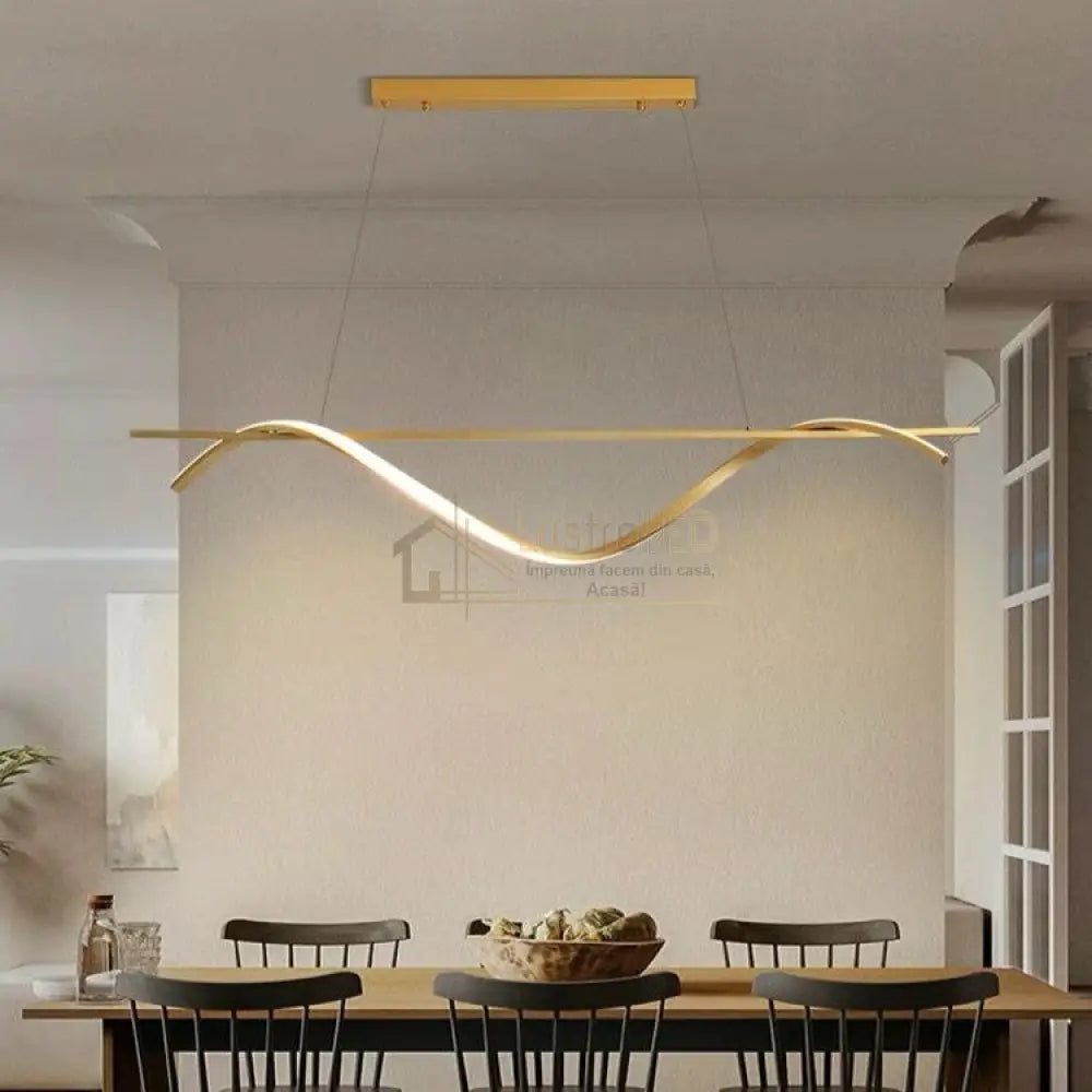 Lustra Led 30W Suspendata Gold Sails Echivalent 200W Lighting Fixtures