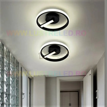 Lustra LED 32W VENUS ROUND BLACK Echivalent 150W