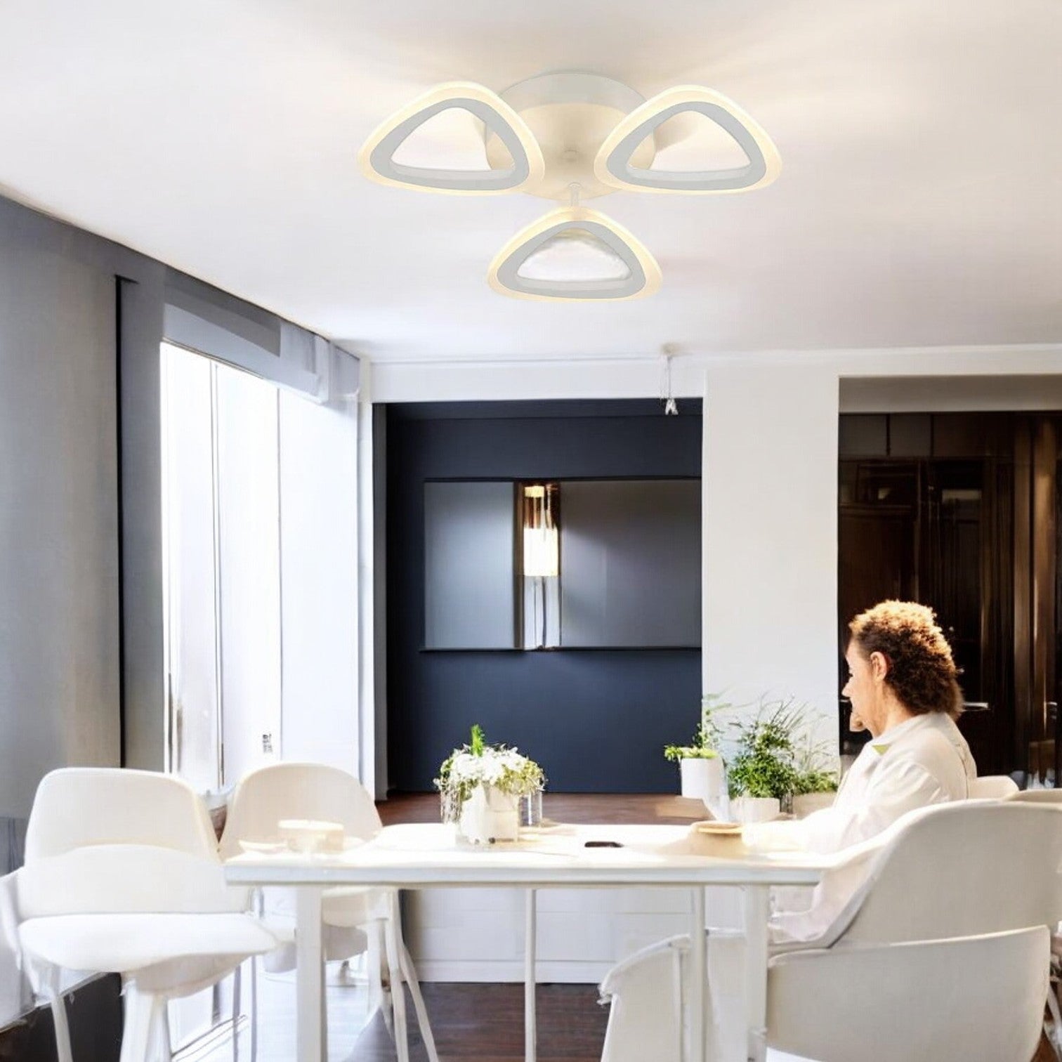 Lustra LED 36W Nolly cu Telecomanda Echivalent 300W