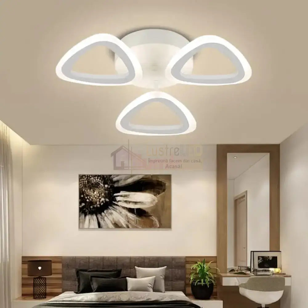 Lustra Led 36W Nolly Cu Telecomanda Echivalent 300W Lighting Fixtures