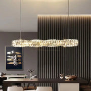 Lustra Led 38W Cristal Wave Argintiu Telecomanda Chandeliers Crystal