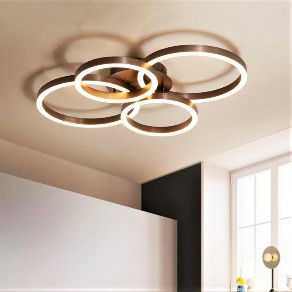 Lustra LED 132W 2+2 CIRCLE New Design Maro