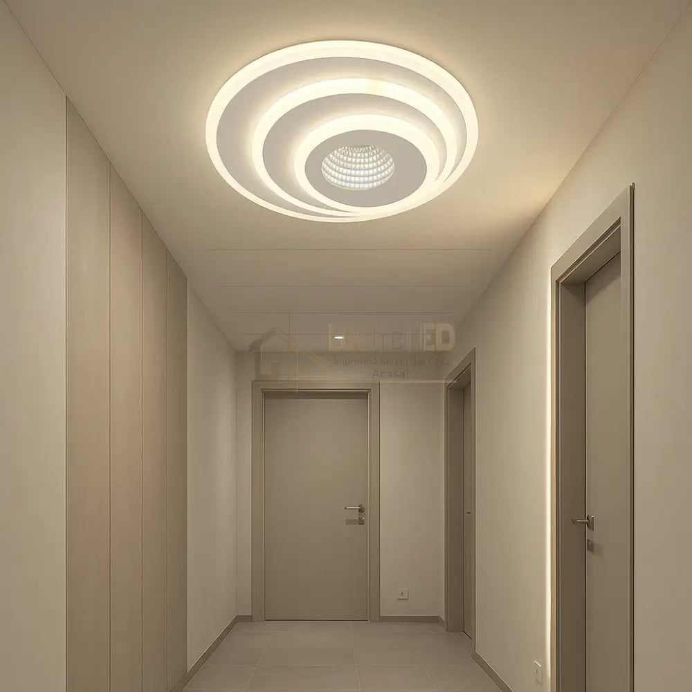 Lustra LED 40W GALAXY 3D ROUND Echivalent 200W ALBA / 3D OGLINDA / 24CM Lighting Fixtures