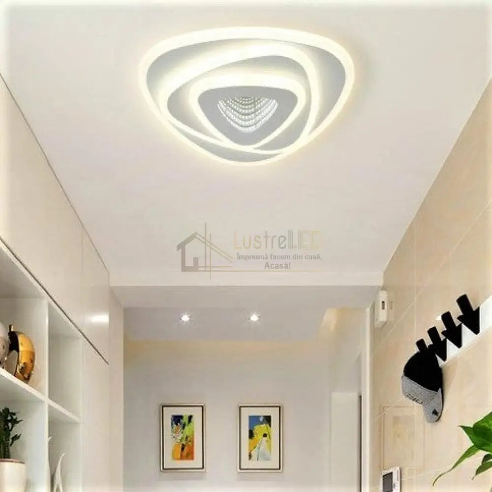 Lustra Led 40W Galaxy 3D Triangle Echivalent 200W Lighting Fixtures