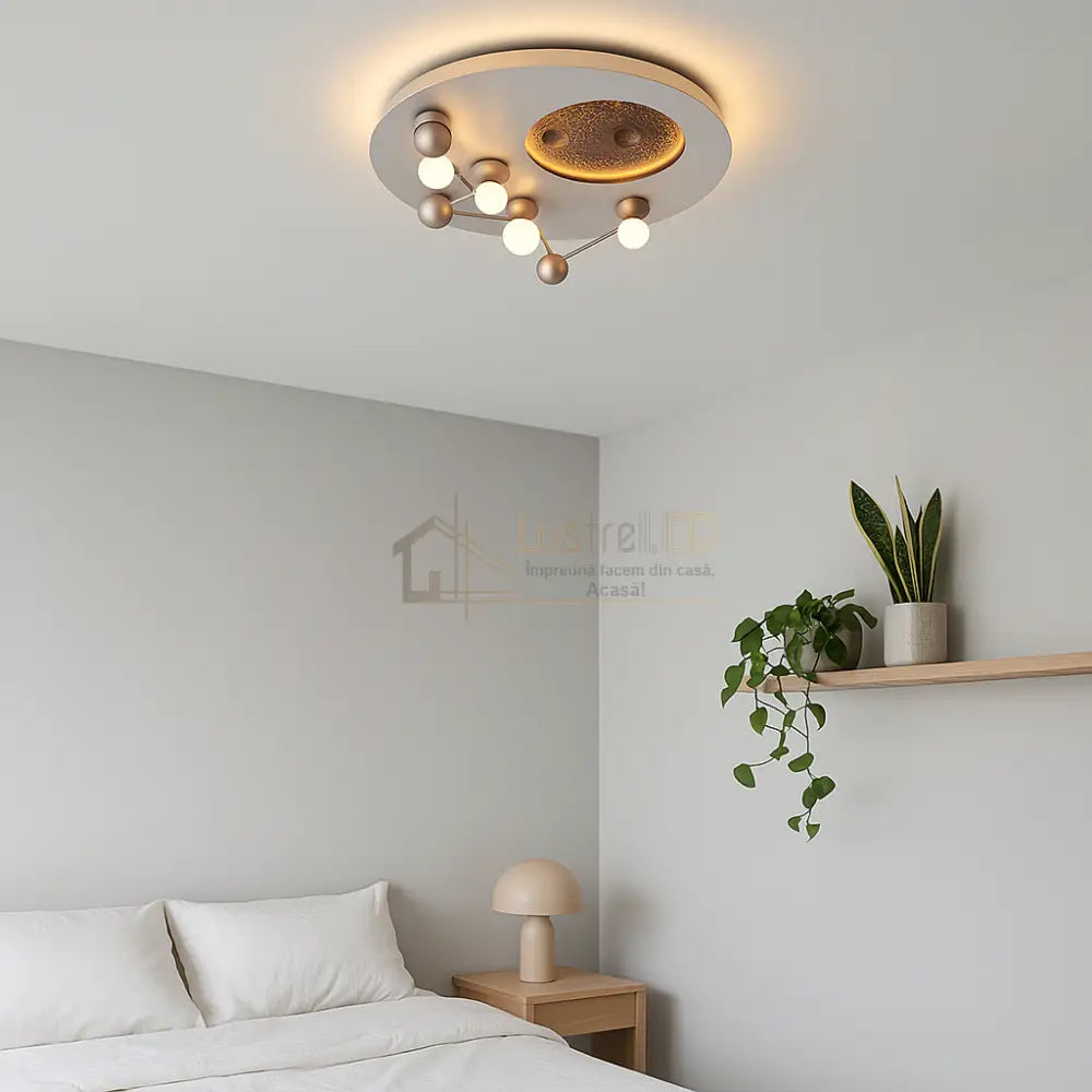 Lustra LED 42W Zodiac Chrome Premium 5100Lumeni lustreled.ro