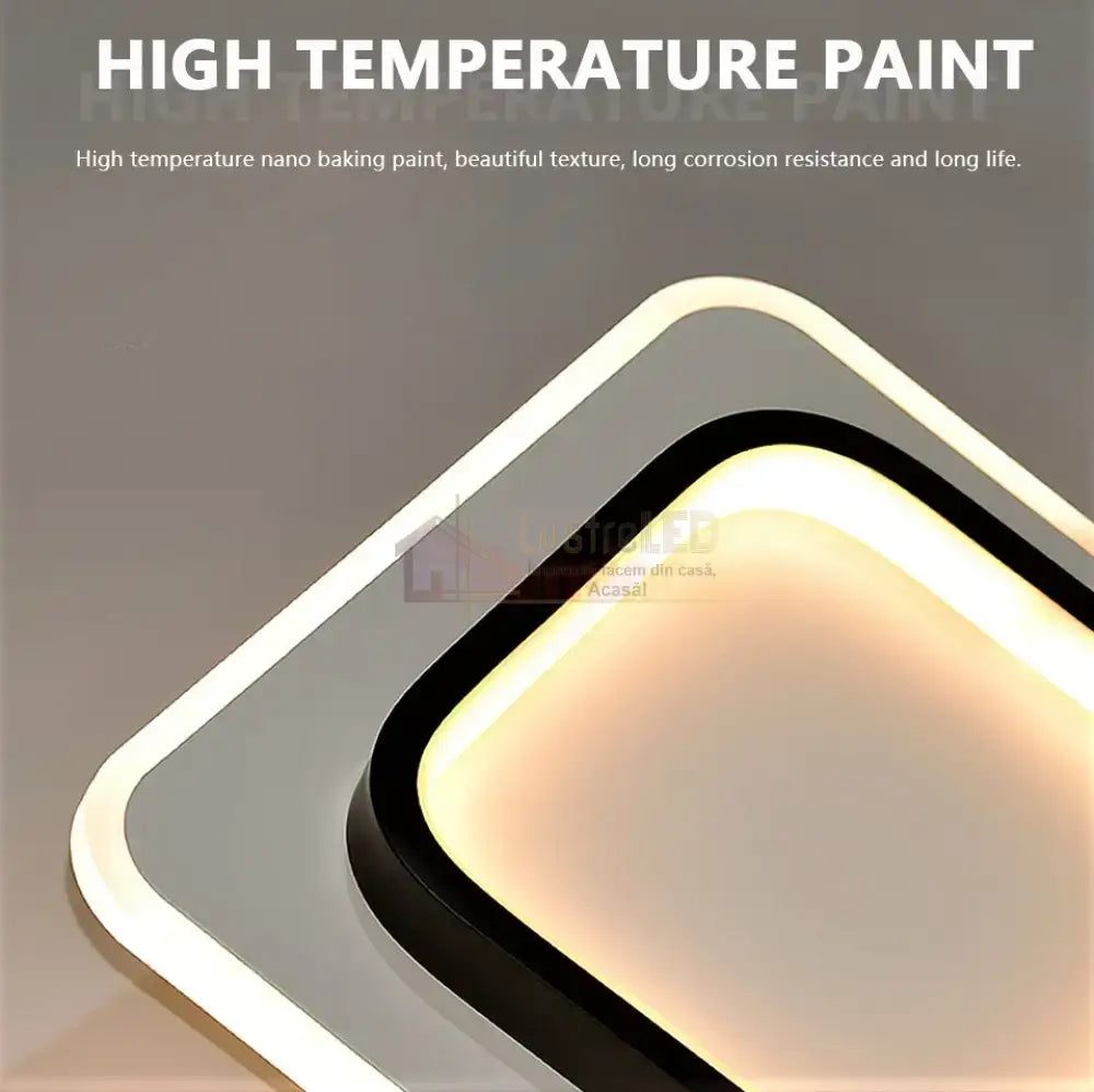 Lustra Led 44W Loki Square Echivalent 200W Lighting Fixtures