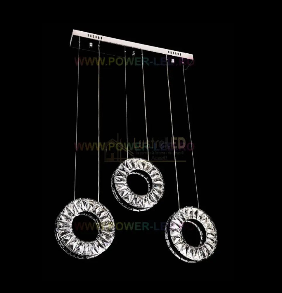 Lustra Led 48W Infesto Cristal Liniar Telecomanda Lighting Fixtures