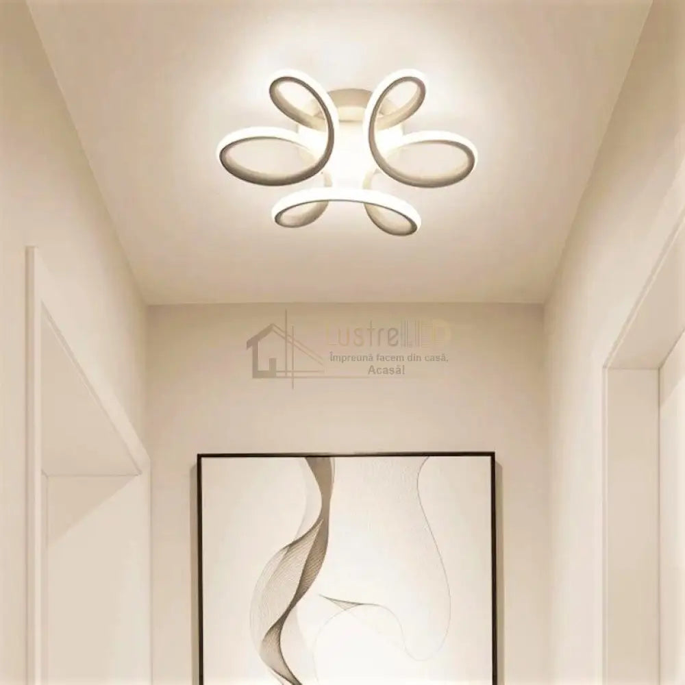 Lustra Led 48W Mariola Alba Echivalent 200W Lighting Fixtures