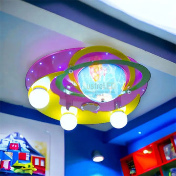 Lustra LED 50W EARTH Pink cu Boxa si Bluetooth