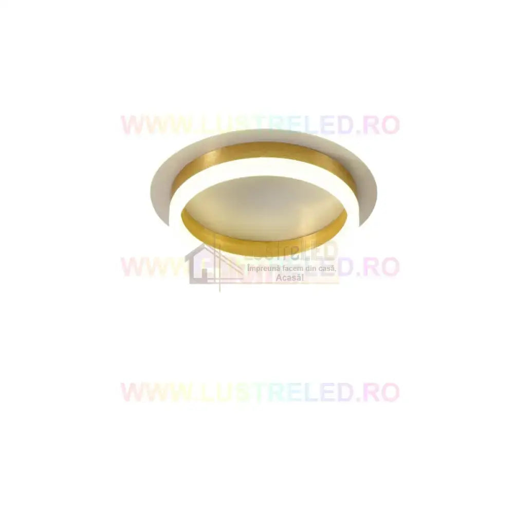 Lustra Led 50W Ring Gold Echivalent 200W Lighting Fixtures