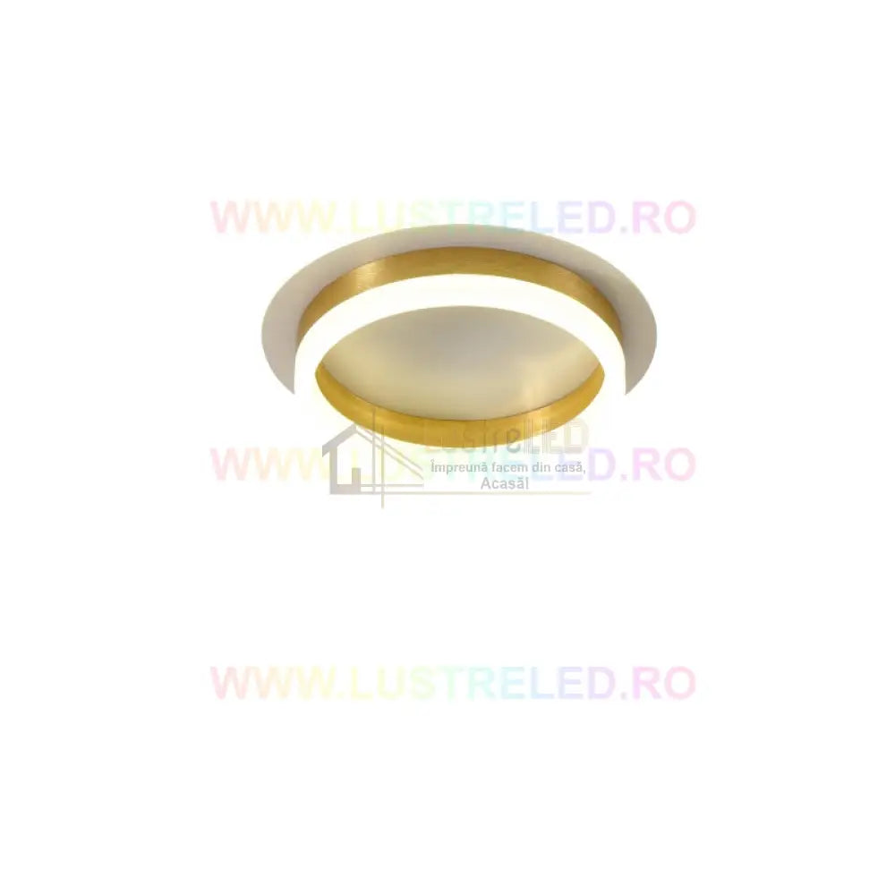 Lustra Led 50W Ring Gold Echivalent 200W Lighting Fixtures