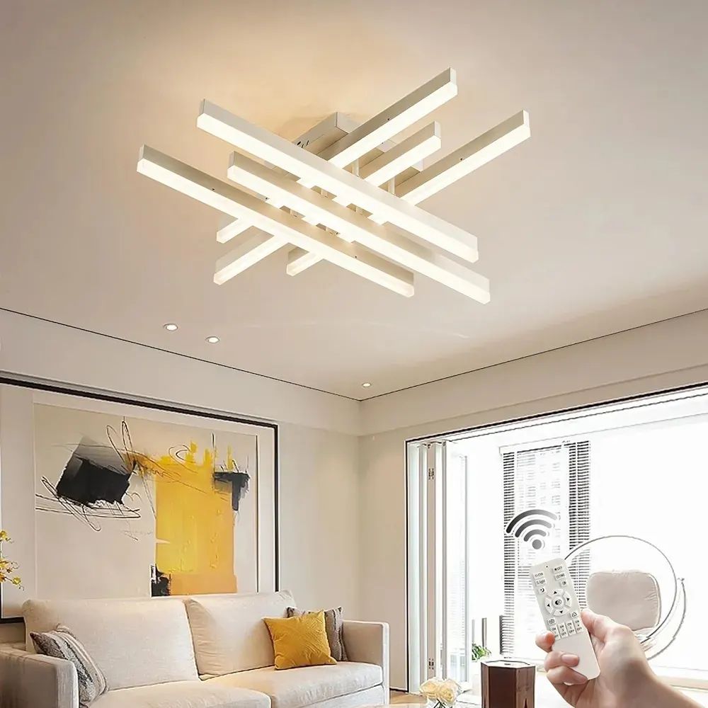 Lustra LED 6 LINES Design Alba SMART Echivalent 500W Telecomanda