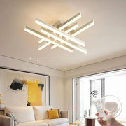 Lustra LED 6 LINES Design Alba SMART Echivalent 500W Telecomanda