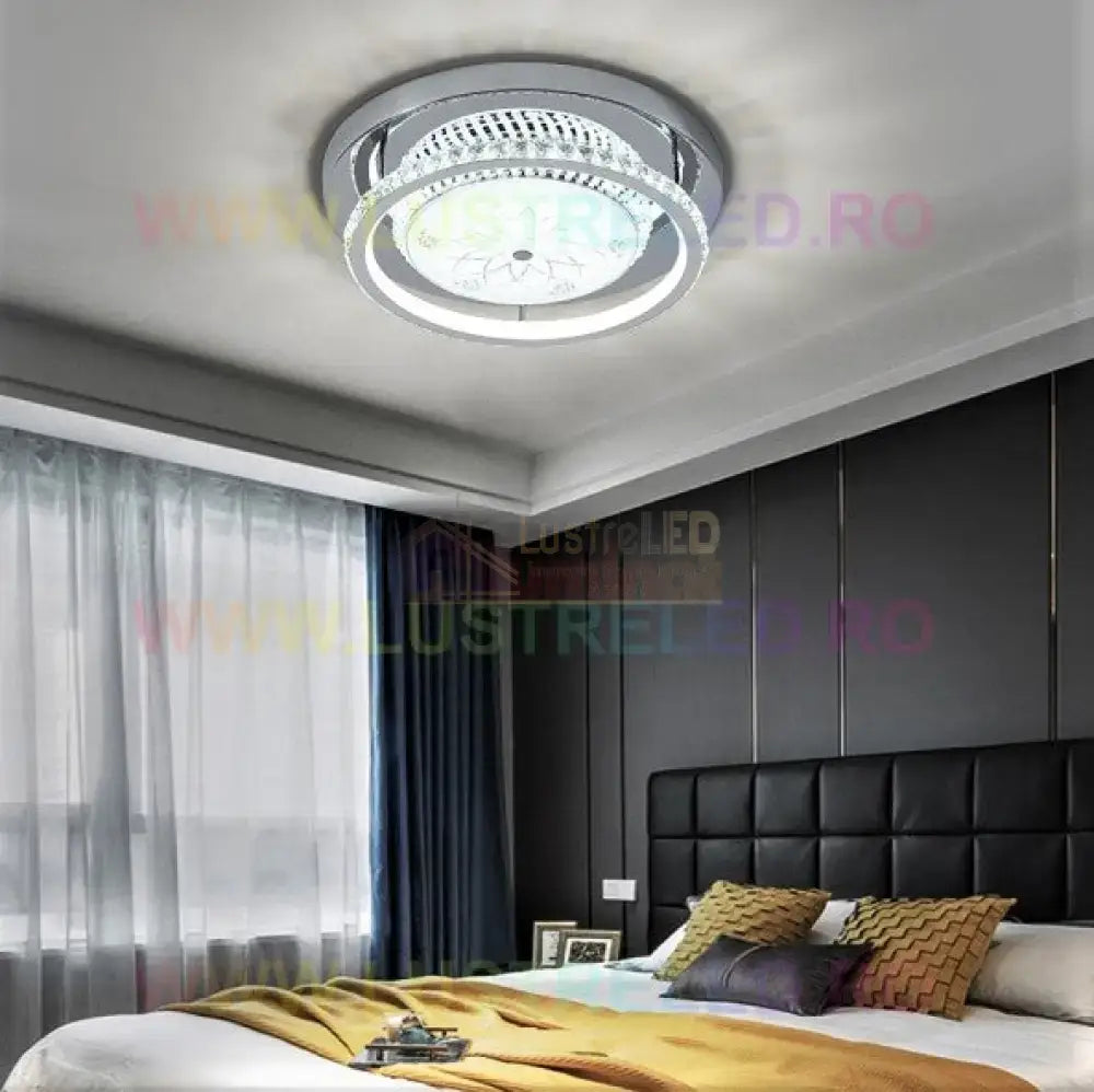 Lustra Led 60W Royal Rigs Silver Echivalent 300W Lighting Fixtures