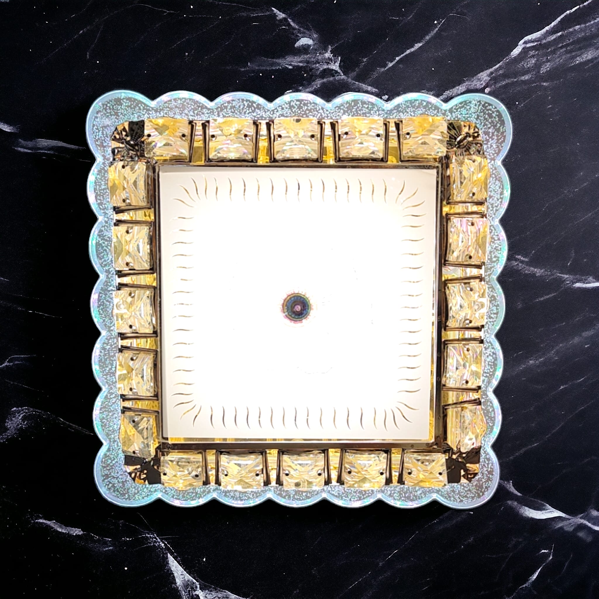 Lustra LED 64W Colorfull Glass Echivalent 300W