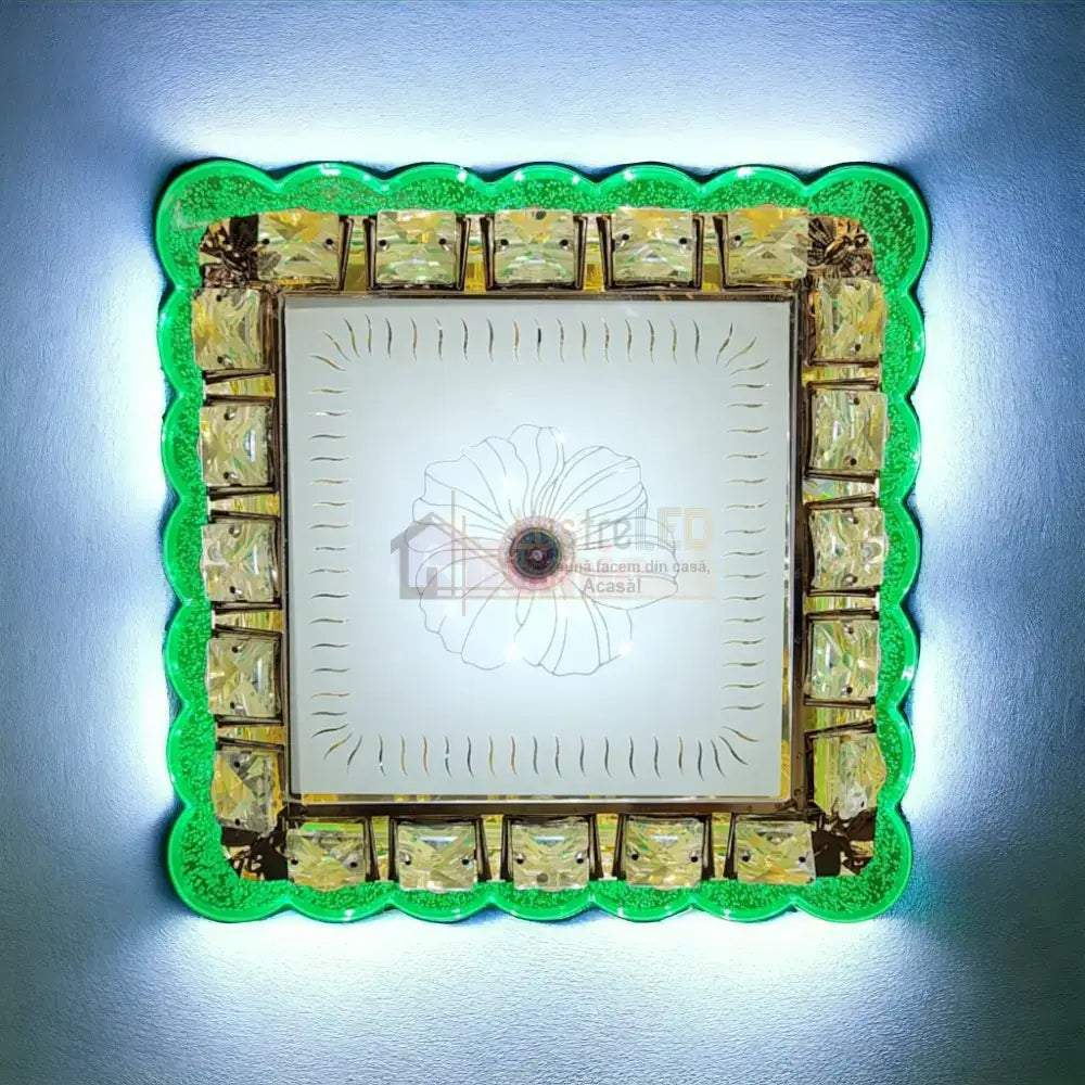 Lustra Led 64W Colorfull Glass Echivalent 300W Lighting Fixtures