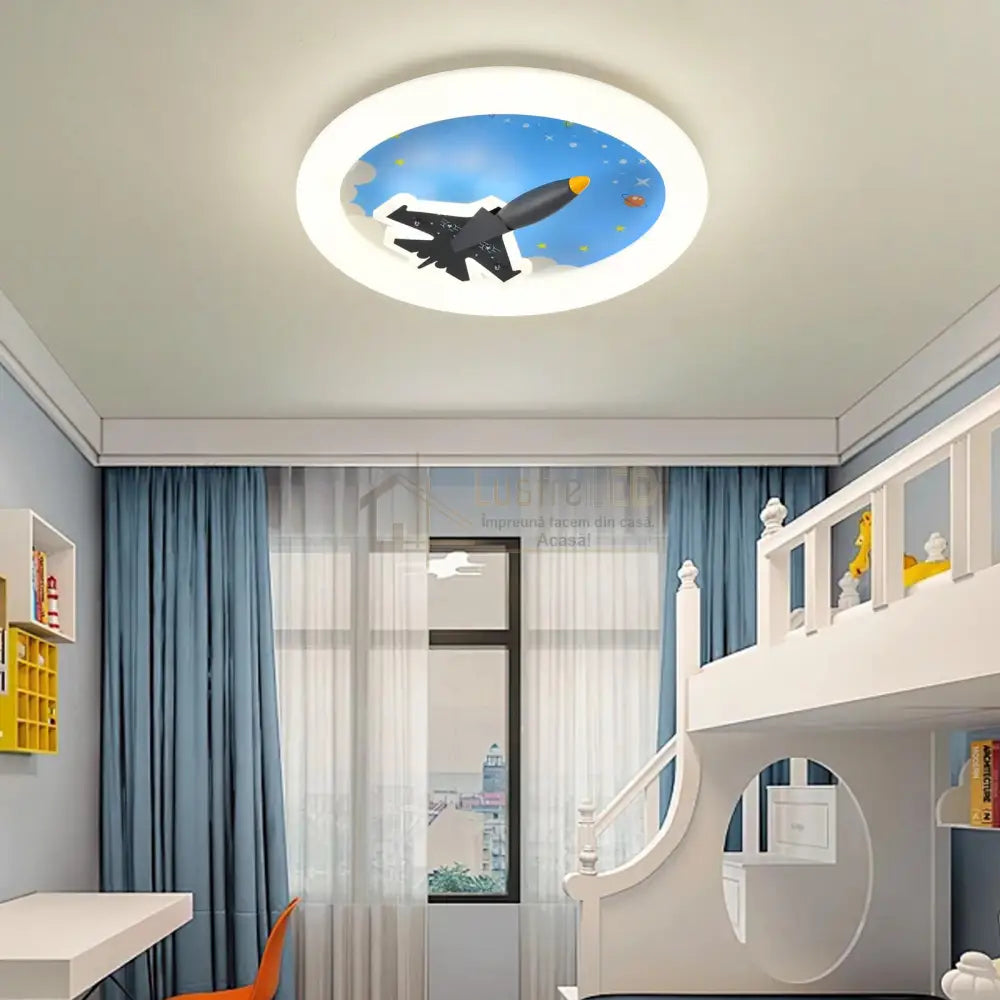 Lustra Led 68W Blue Plane Echivalent 300W Lighting Fixtures