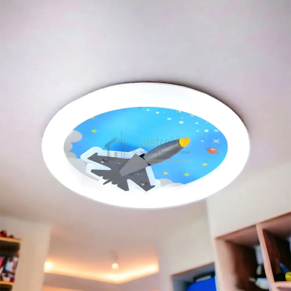 Lustra Led 68W Blue Plane Echivalent 300W Lighting Fixtures