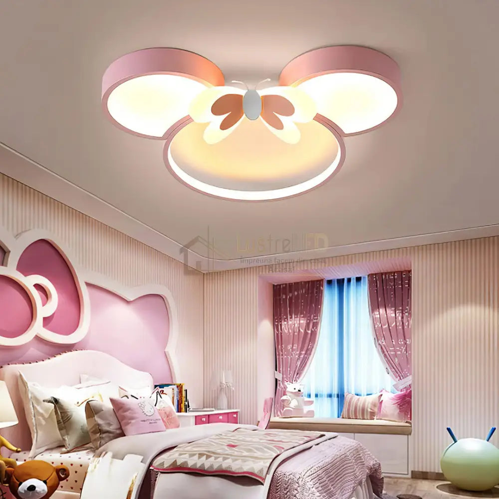 Lustra LED 80W Lovely Minnie Telecomanda 5578 ALBA / ALB/ROZ / KIDS Lighting Fixtures