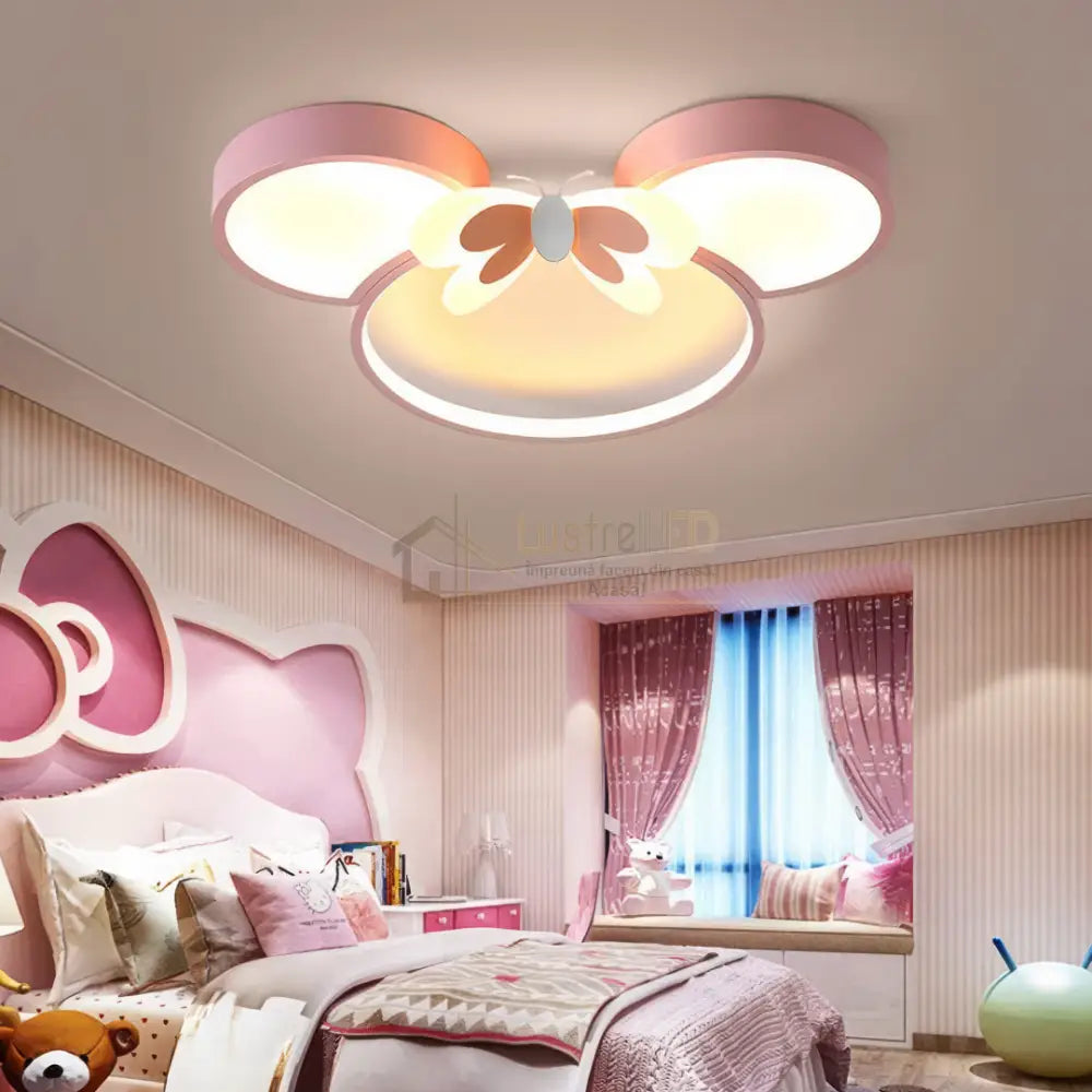 Lustra LED 80W Lovely Minnie Telecomanda 5578 ALBA / ALB/ROZ / KIDS Lighting Fixtures