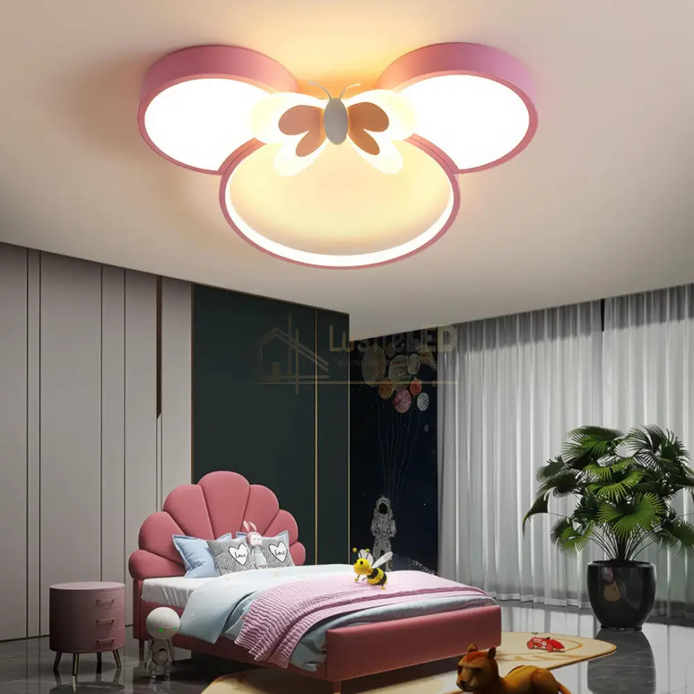Lustra LED 80W Lovely Minnie Telecomanda 5578 ALBA / ALB/ROZ / KIDS Lighting Fixtures