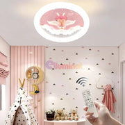 Lustra LED 80W Pink Angel Echivalent 500W Telecomanda