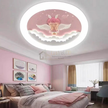 Lustra LED 80W Pink Angel Echivalent 500W Telecomanda