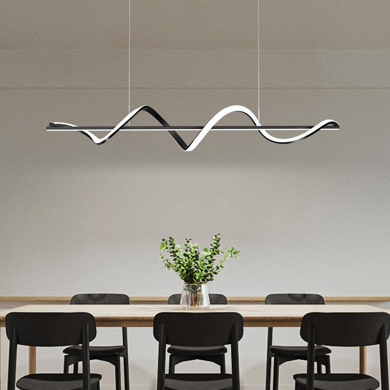 Lustra Led 80W Suspendata Serpent Black Echivalent 400W Lighting Fixtures