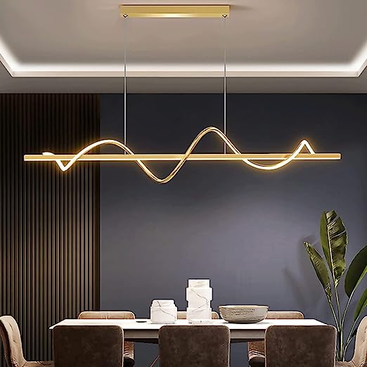 Lustra LED 80W Suspendata Serpent Gold Echivalent 400W