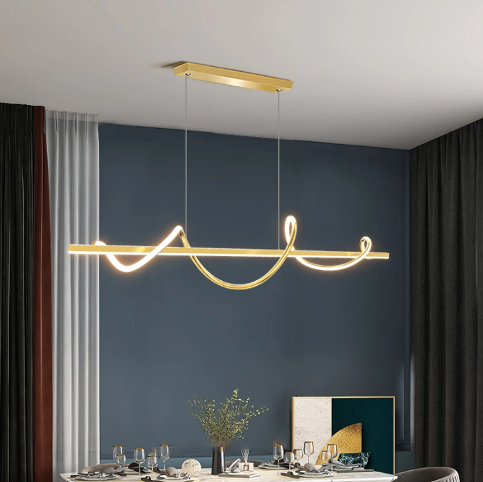 Lustra LED 80W Suspendata Serpent Gold Echivalent 400W