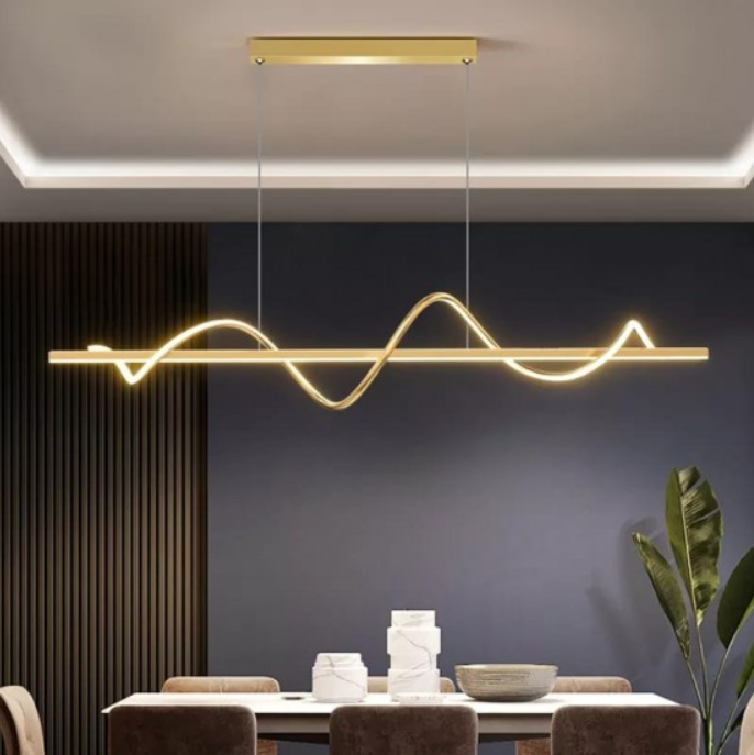 Lustra LED 80W Suspendata Serpent Gold Echivalent 400W