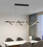 Lustra Led 80W Suspendata Serpent Black Echivalent 400W Lighting Fixtures