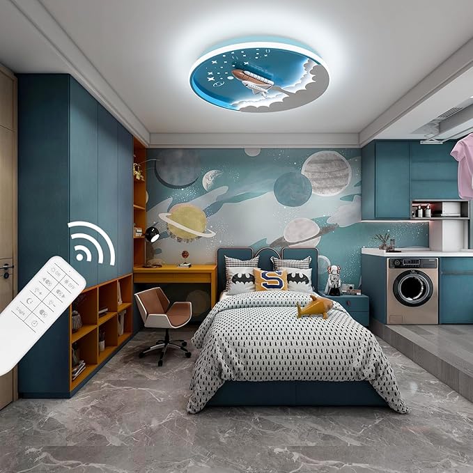 Lustra LED 84W Nasa Roket Echivalent 400W Telecomanda