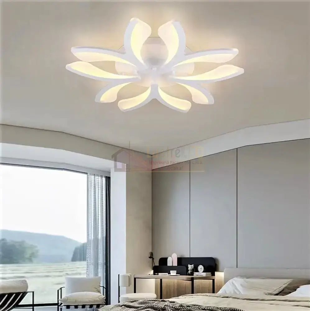 Lustra Led 90W Lilly Telecomanda Echivalent 400W Lighting Fixtures