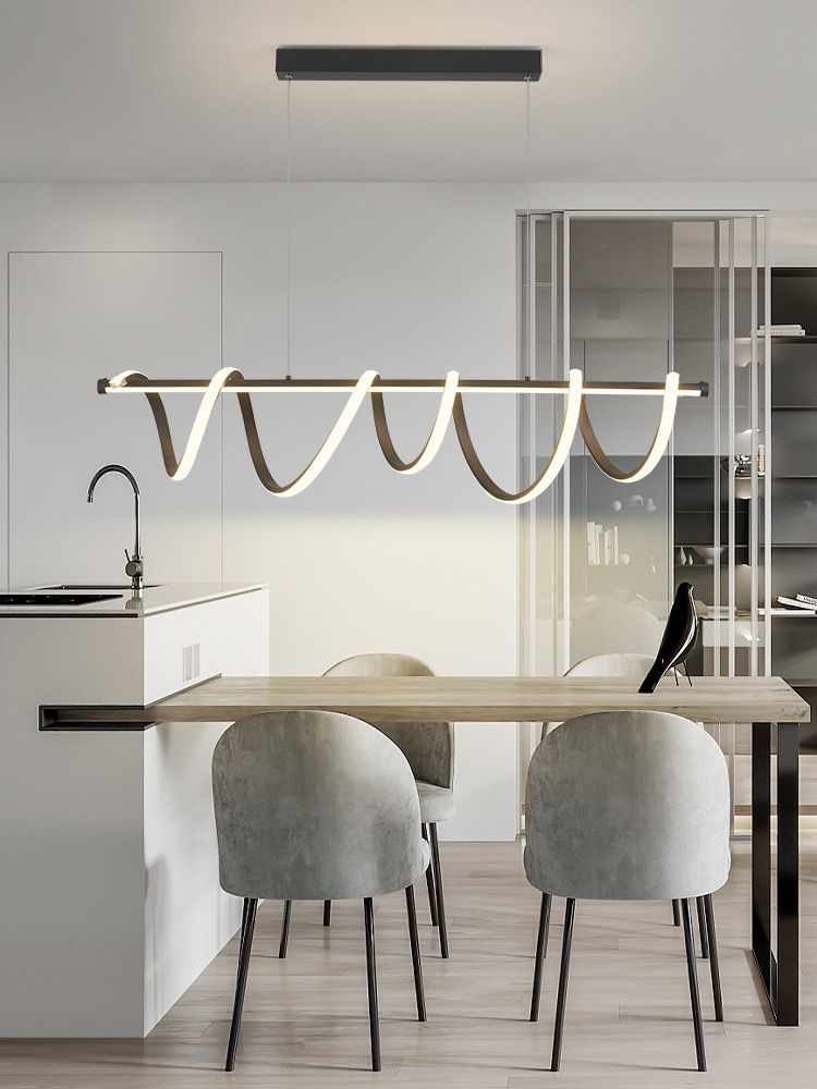 Lustra LED 94W Suspendata Spiral Black 8808/900 BK Echivalent 600W