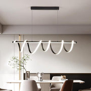 Lustra LED 94W Suspendata Spiral Black 8808/900 BK Echivalent 600W