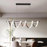 Lustra Led 94W Suspendata Spiral Black 8808/900 Bk Echivalent 600W Lighting Fixtures