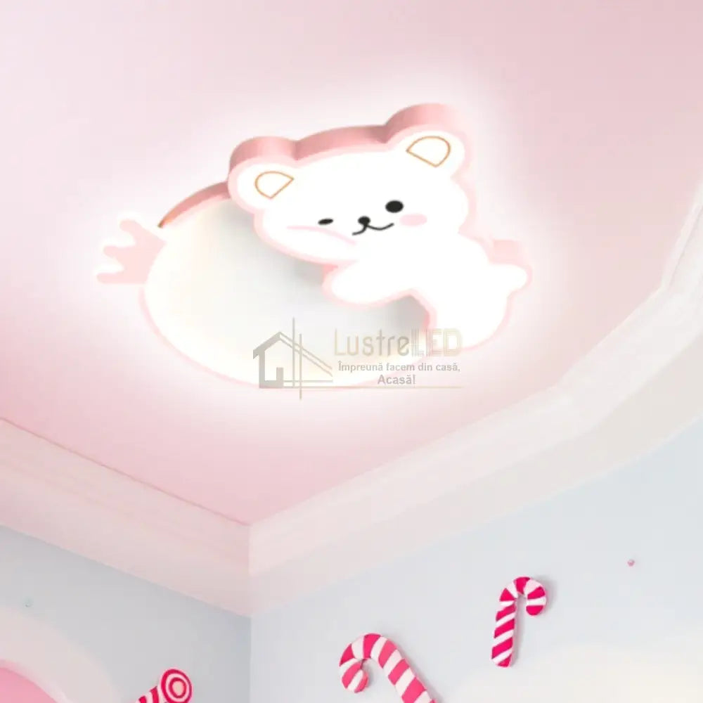Lustra LED 96W Happy Bear cu Telecomanda Echivalent 400W