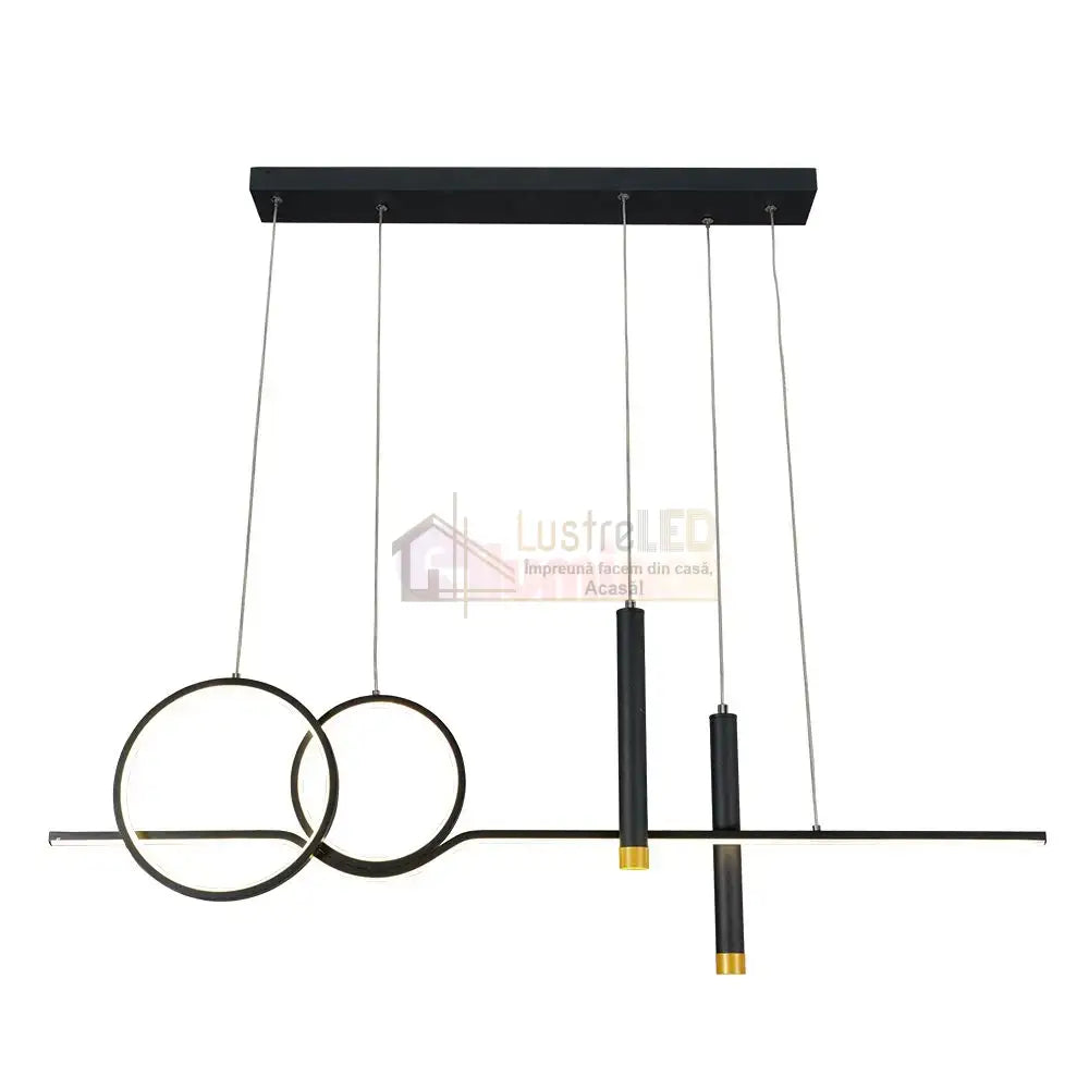 Lustra Led 98W Suspendata Dark Moon Echivalent 400W Lighting Fixtures