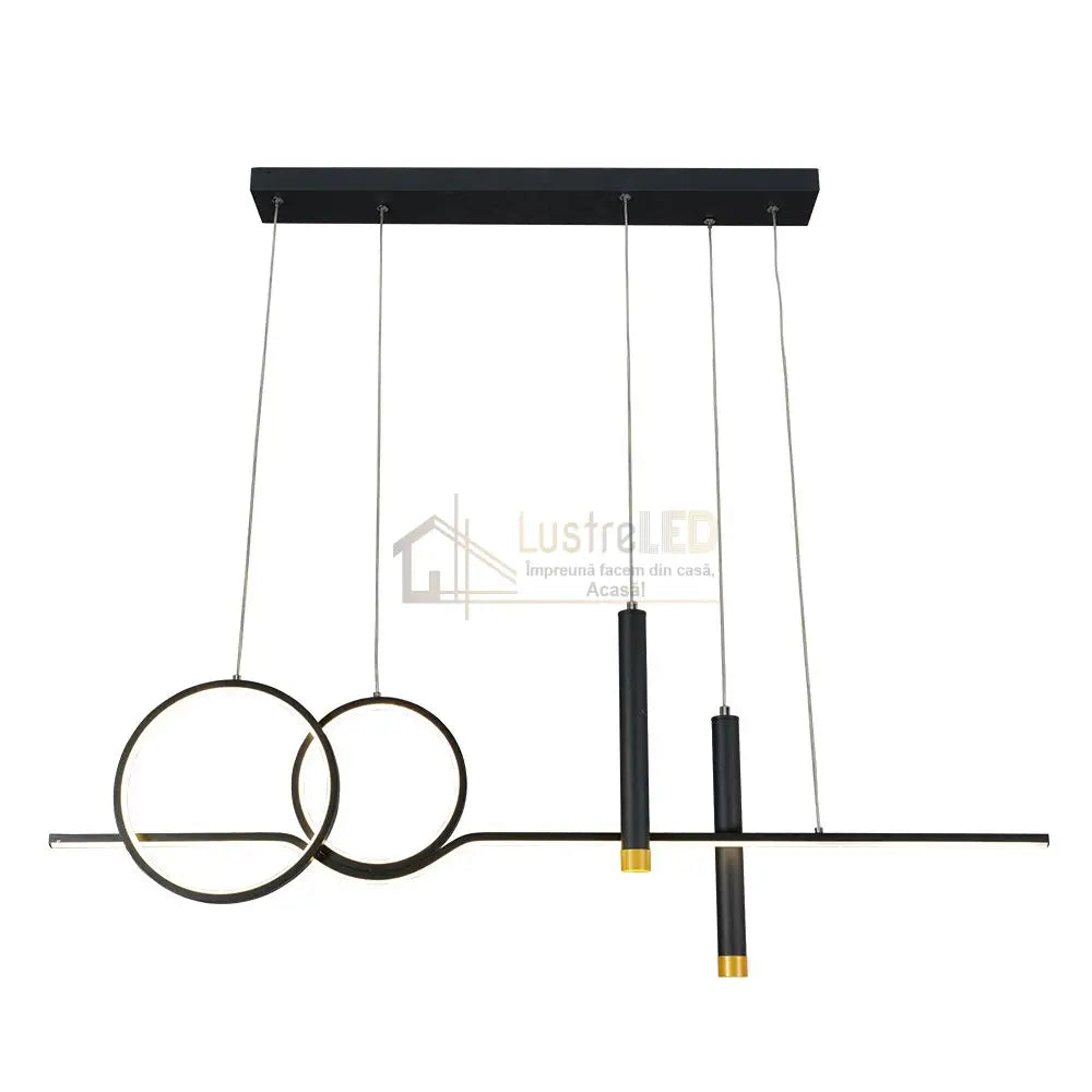 Lustra Led 98W Suspendata Dark Moon Echivalent 400W Lighting Fixtures