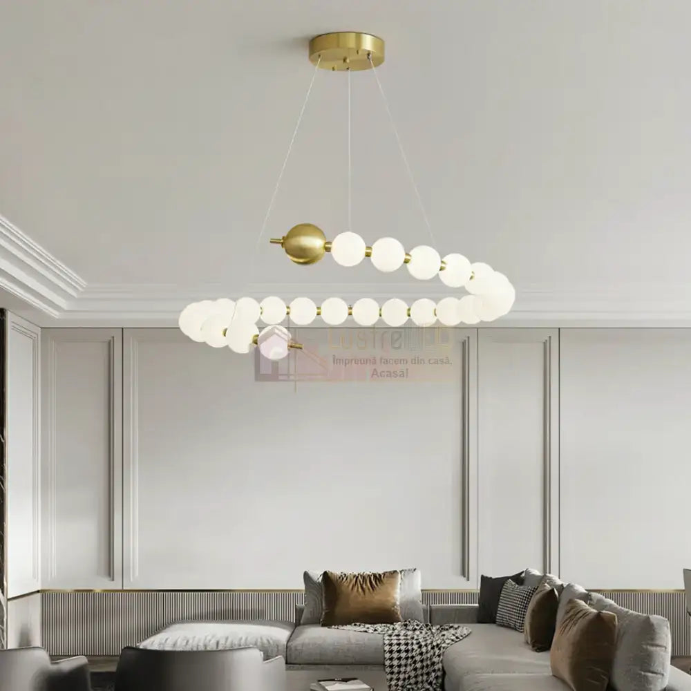 Lustra LED 36x2W MAT GOLD G3974-15 + 1 cu Telecomanda AURIE / ABAJUR Chandeliers