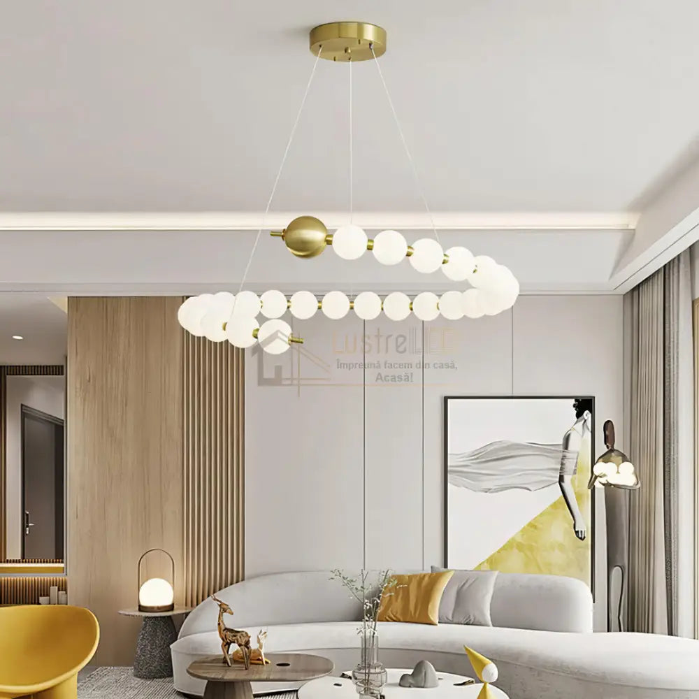 Lustra LED 36x2W MAT GOLD G3974-15 + 1 cu Telecomanda ABAJUR / AURIE Chandeliers