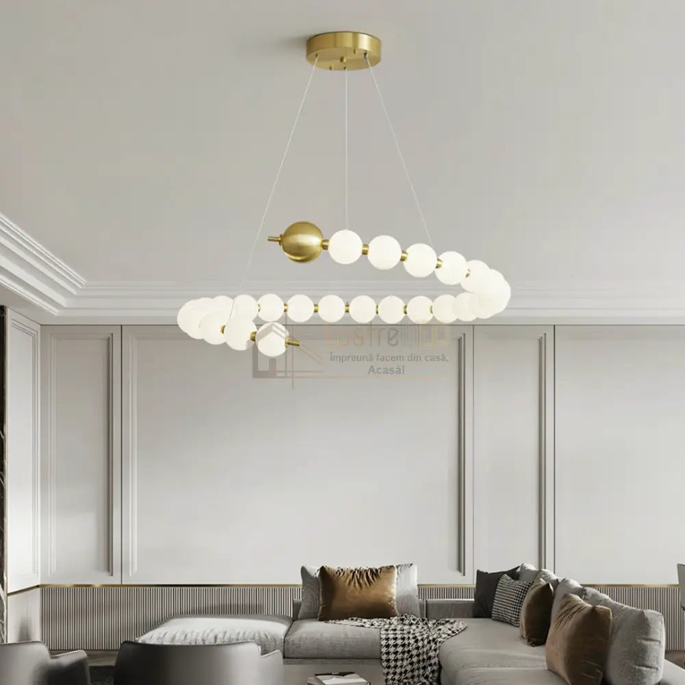 Lustra LED 36x2W MAT GOLD G3974-15 + 1 cu Telecomanda ABAJUR / AURIE Chandeliers