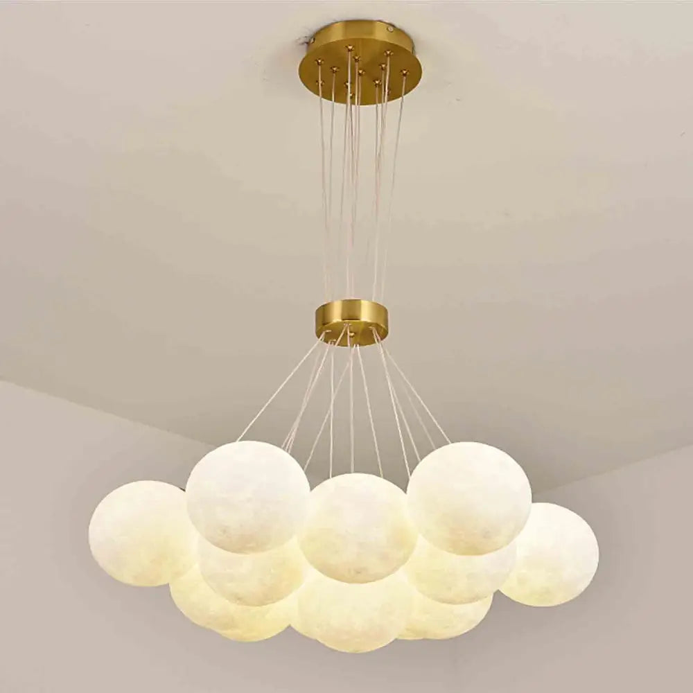 Lustra LED Abajur GOLD Moonlight 7xE27/13xE27 lustreled.ro