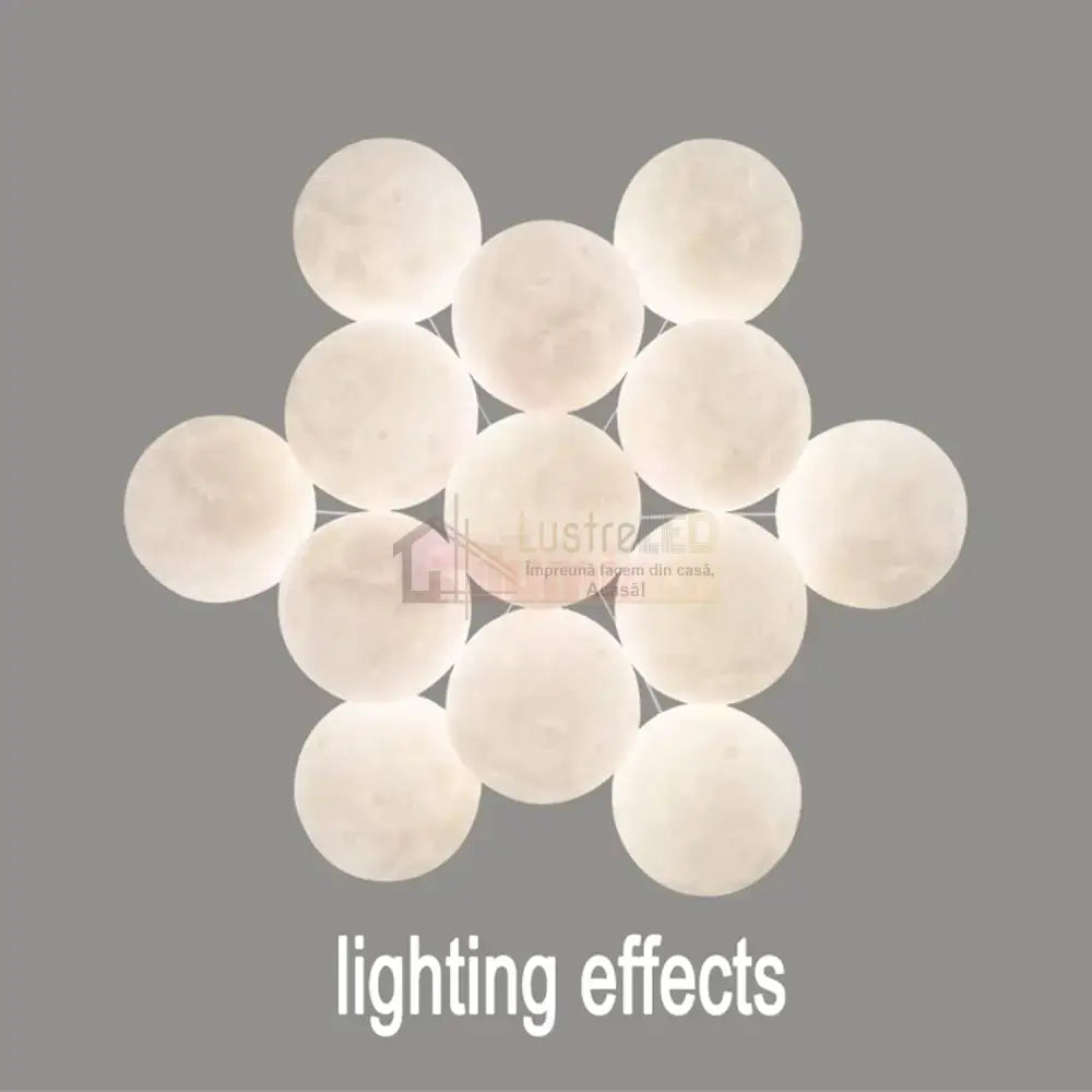 Lustra Abajur Mat Gold Moonlight Chandeliers