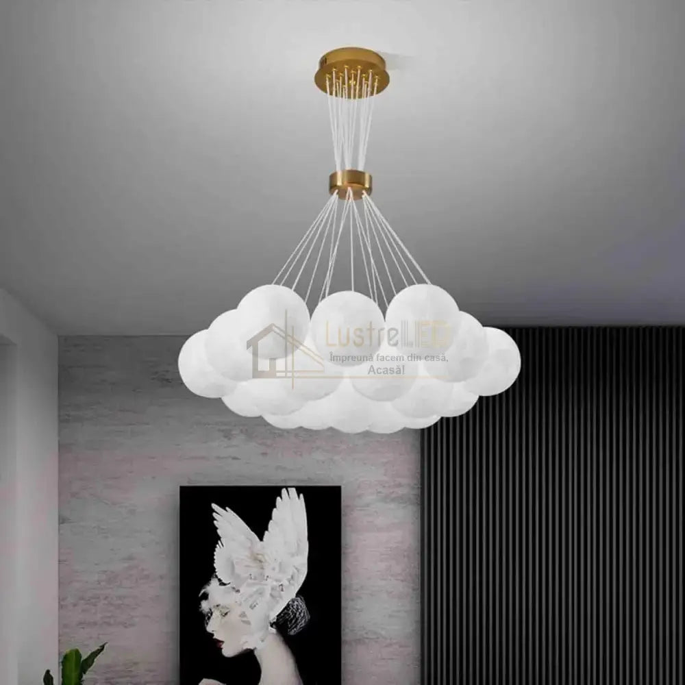 Lustra LED Abajur GOLD Moonlight 7xE27/13xE27 lustreled.ro