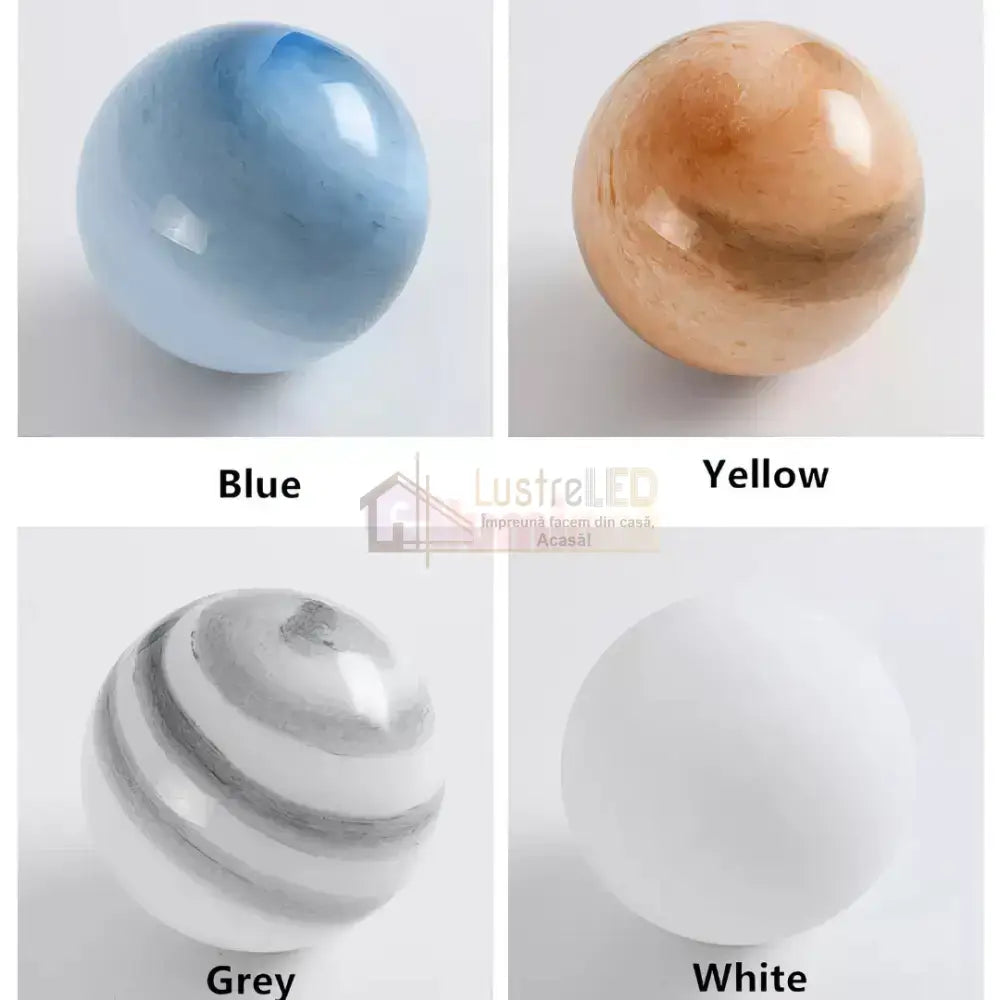 Lustra E27 Abajur Planets Gold Lighting Fixtures