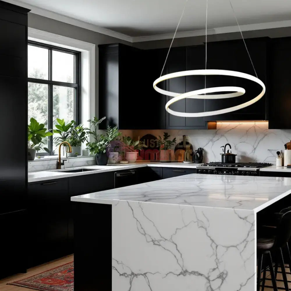 Lustra LED Alba Suspendata 120W Lumea Telecomanda Echivalent 600W lustreled.ro