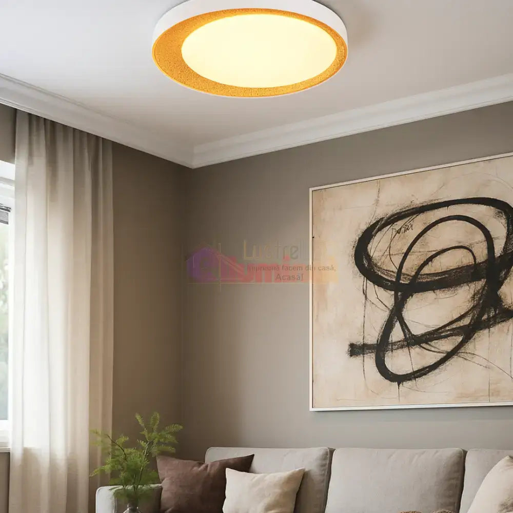 Lustra LED ALETA Gold lustreled.ro