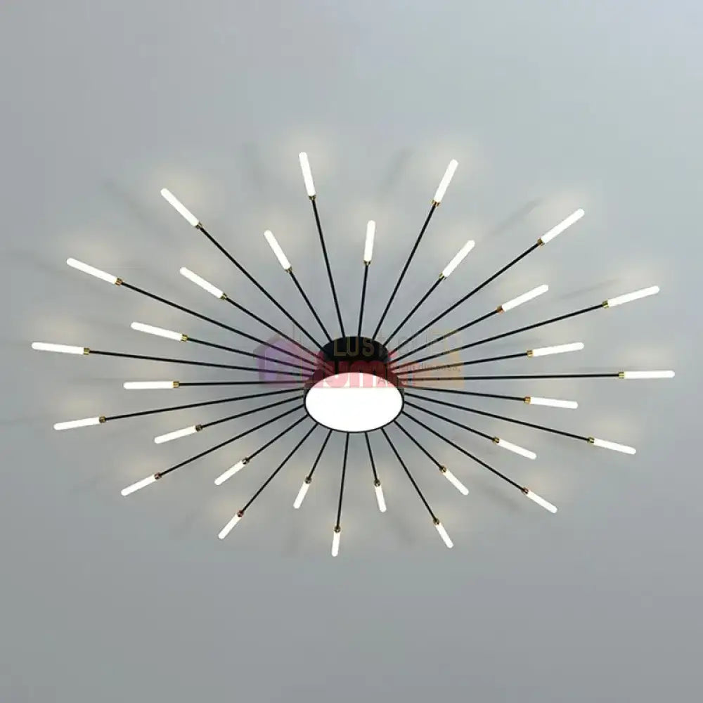 Lustra LED American Black Sun Echivalent 800W Telecomanda lustreled.ro